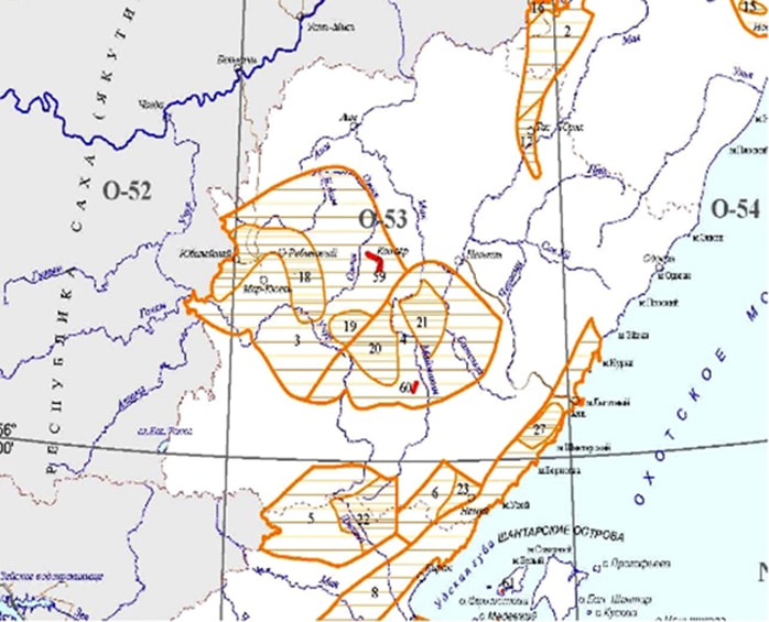 Карта Аяно-Майского района